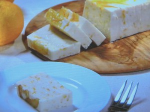 柚子はちみつのレアチーズケーキ