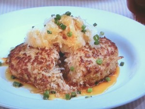 春雨入りハンバーグ