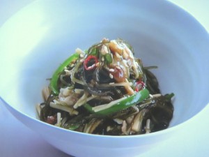 刻み昆布と豚肉の甘辛煮