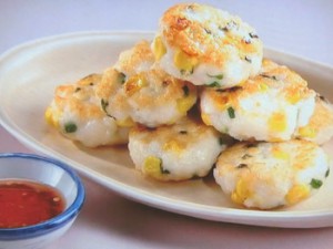 いかとコーンの煎り焼き