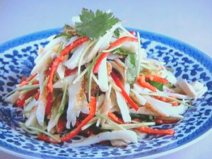 ちくわとササミの香味和え