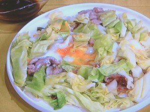 春キャベツの豚平焼き風