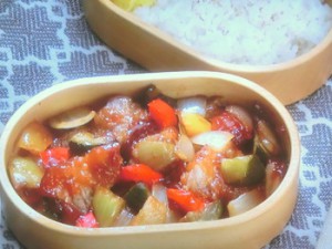 ご飯がすすむ酢豚風弁当