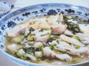 真鯛とたけのこの煮込み