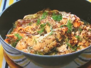 もこみち流 レモン風味のサーモンとじゃがいものオーブン焼き