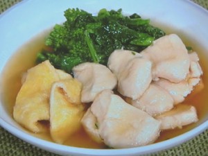 菜の花と鶏むねのサッと煮