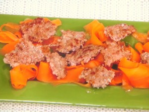 甘酢にんじんのひき肉あえ