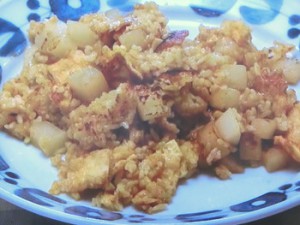大根と油揚げのドライカレー