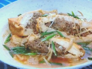 もこみち流 厚揚げの肉詰めしょうゆ煮
