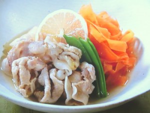 春にんじんと新たまねぎのひらひら煮