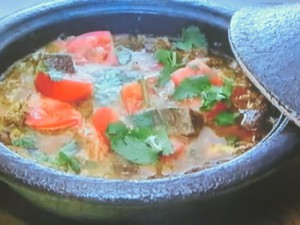 もこみち流 モロッコ風牛肉の卵とじ