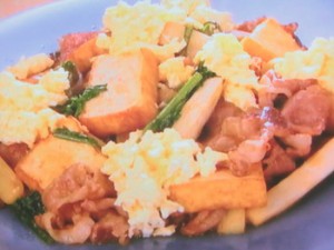 牛肉とウドのすき焼き炒め