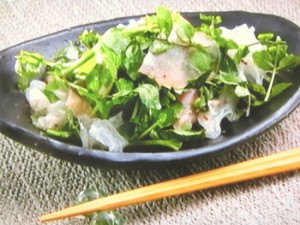 クレソンXハチミツサラダ(クレソンとハチミツの美肌サラダ)