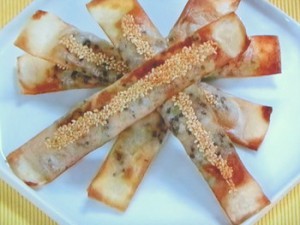 ごま風味の棒ギョウザ