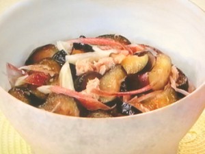 なすとみょうがのツナあえ