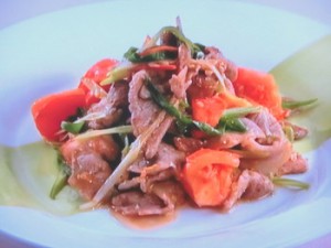 豚肉とトマトの炒めもの