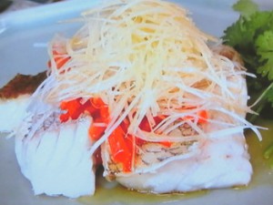 鯛の香味蒸し