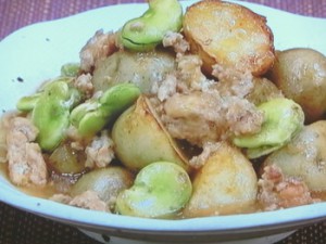 新ジャガのひき肉あんかけ