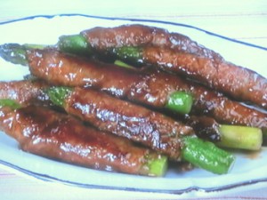 アスパラの牛肉巻き