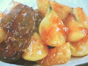 かぶと牛肉のソテー
