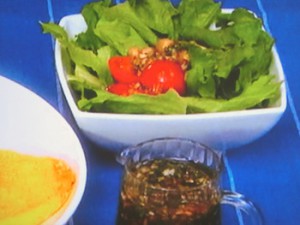 青じそドレッシングのサラダ