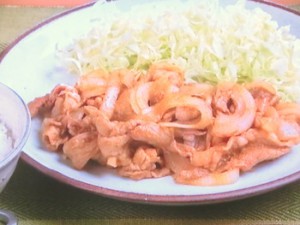 豚肉のカレーしょうが炒め
