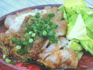 春の豚ロース照り焼き