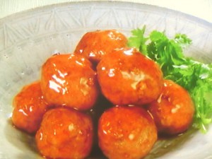 肉だんごの甘酢あん