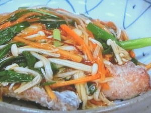 いわしのから揚げ 甘酢あんかけ
