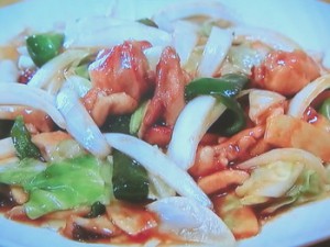 鶏肉と野菜のガーリックバター炒め
