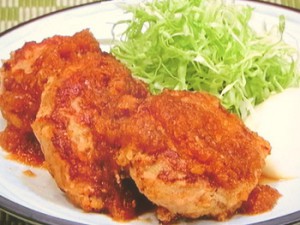 肉ジャガバーグのショウガ焼き