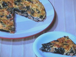 大豆とわかめのスペイン風オムレツ