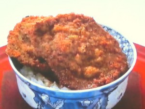 ソース牛カツ丼