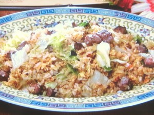 牛肉レタス炒飯