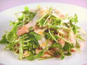 豚肉のサラダ にんにくソース
