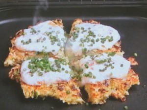 お好み焼き 梅とろろがけ