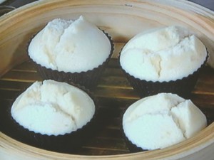 米粉のはちみつ蒸しカップケーキ