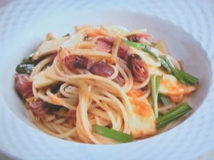ホタルイカのパスタ