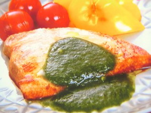 カジキソテーのシソベーゼ