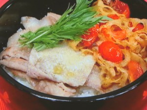 イタリアンキンピラ豚丼