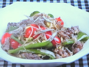 牛肉とピーマンのさっと煮