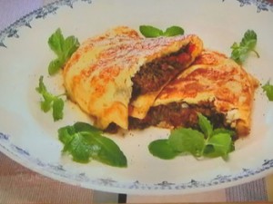 もこみち流 牛ひき肉と野菜のトルコ風オムレツ