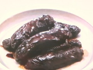 丸ごと茄子の味噌煮