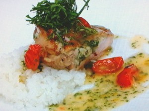 鶏肉のファルス シソ風味