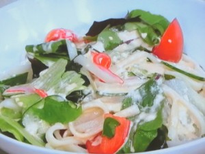 マヨサラダうどん