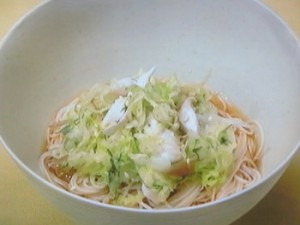 浅漬けそうめんオリーブ油風味
