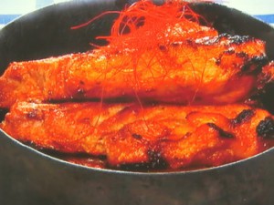 スペアリブの甘辛みそ焼き