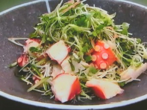 もこみち流 さっぱり タコと薬味のサラダ