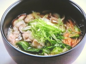 しょうが風味の揚げにゅうめん