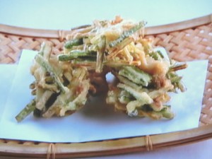 新生姜のかき揚げ